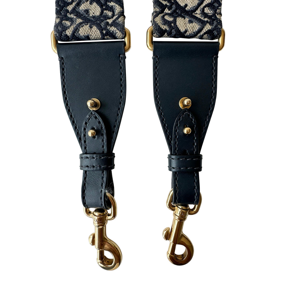 Christian Dior Oblique Logo Shoulder Strap - revogue