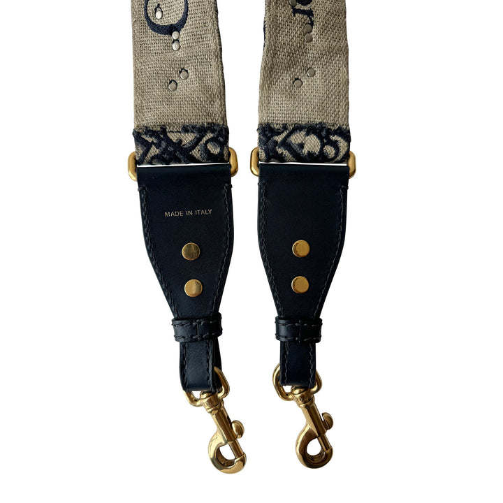 Christian Dior Oblique Logo Shoulder Strap - revogue