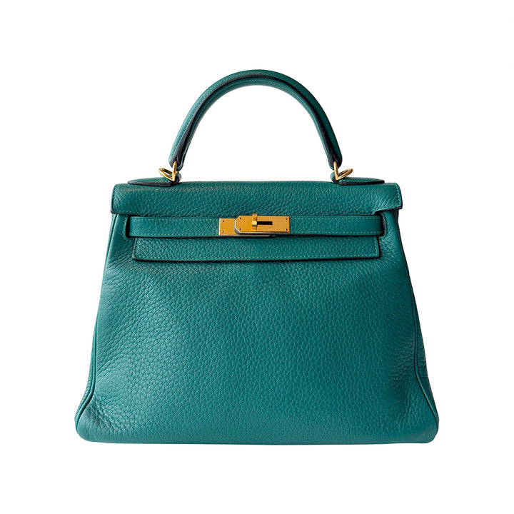 Hermès Kelly 28 Retourne Clemence Leather 2015 - revogue