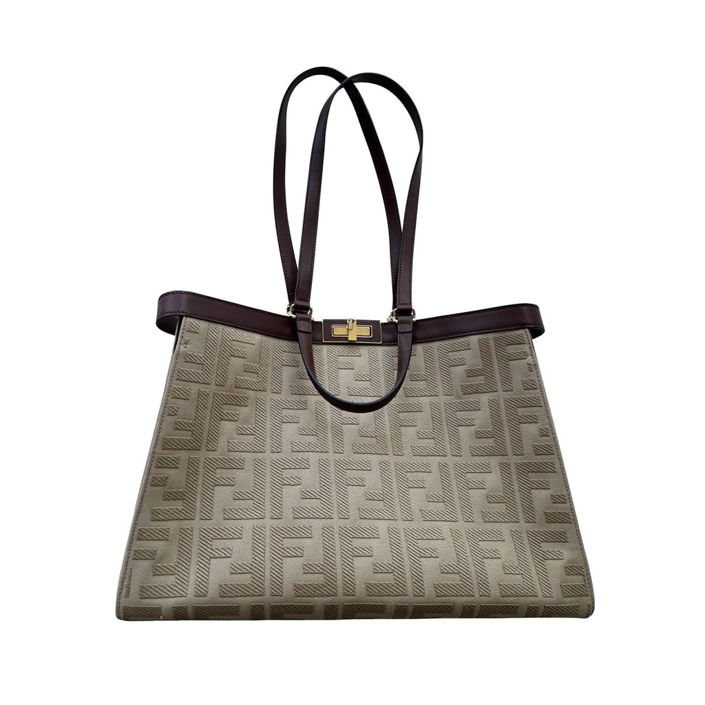 Fendi Zucca Peekaboo Large X-Tote Bag