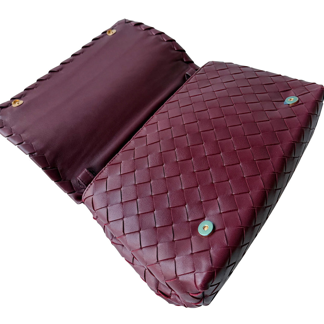 Bottega Veneta Intrecciato Flap Crossbody Bag