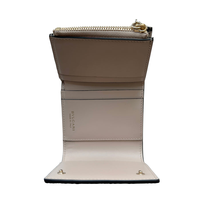 Bvlgari Serpenti Snake Skin Trifold Wallet - revogue