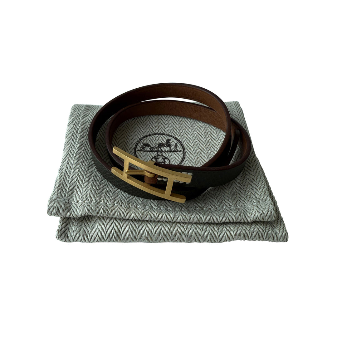 Hermes Behapi Double Tour Bracelet - revogue