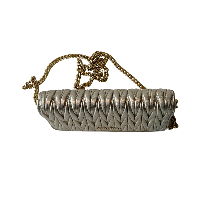 Miu Miu Matelassé Shoulder Bag - revogue