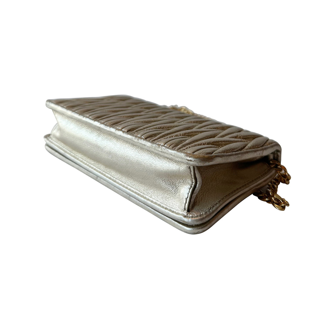 Miu Miu Matelassé Shoulder Bag - revogue