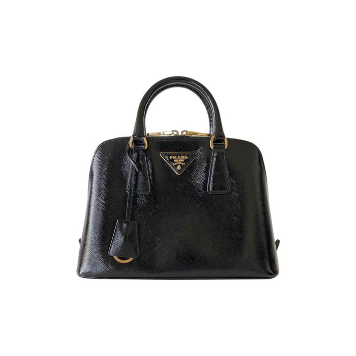 Small Prada Saffiano Vernice Promenade Bag - revogue