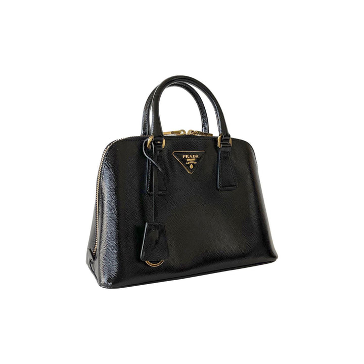 Small Prada Saffiano Vernice Promenade Bag - revogue