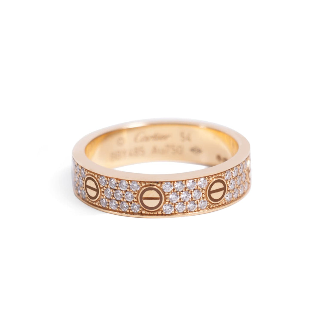 Cartier Love Ring Diamond Paved Accessories Cartier - Shop authentic new pre-owned designer brands online at Re-Vogue