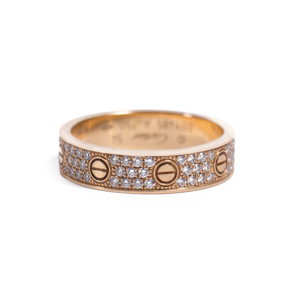 Cartier Love Ring Diamond Paved Accessories Cartier - Shop authentic new pre-owned designer brands online at Re-Vogue