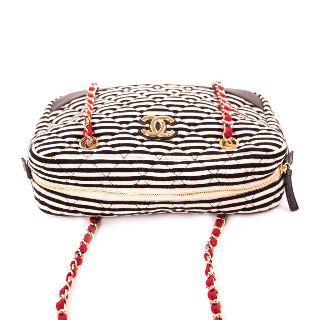 Chanel Fabric Camera Canvas Shoulder Bag Bags Chanel - Shop authentic new pre-owned designer brands online at Re-Vogue