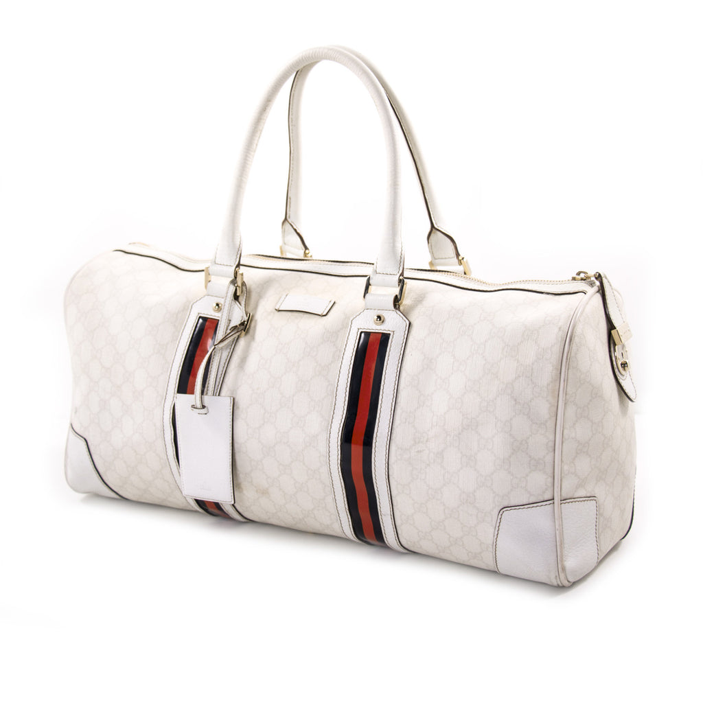 Gucci GG Large Web Duffle Bag Bags Gucci - Shop authentic new pre-owned designer brands online at Re-Vogue