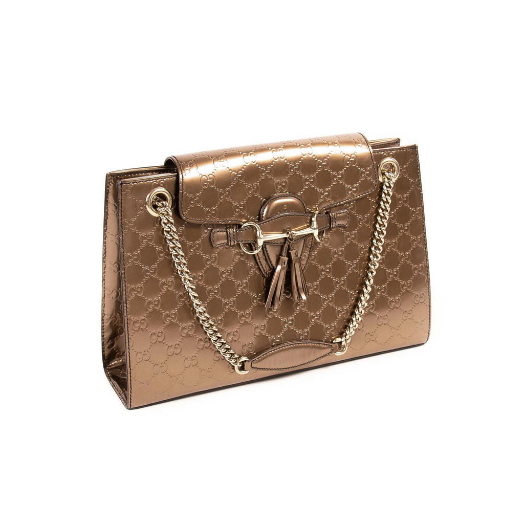 Gucci Emily Large Chain Shoulder Bag Bags Gucci - Shop authentic new pre-owned designer brands online at Re-Vogue