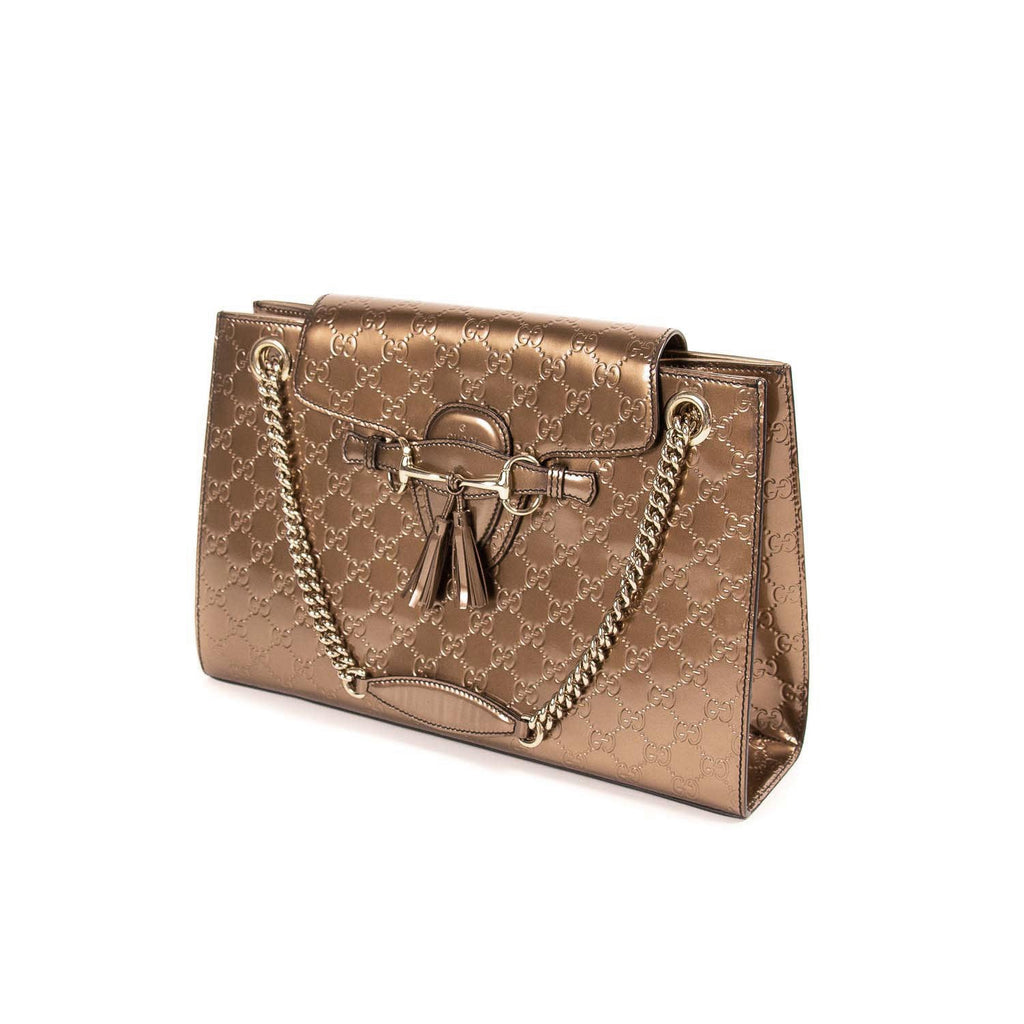 Gucci Emily Large Chain Shoulder Bag Bags Gucci - Shop authentic new pre-owned designer brands online at Re-Vogue