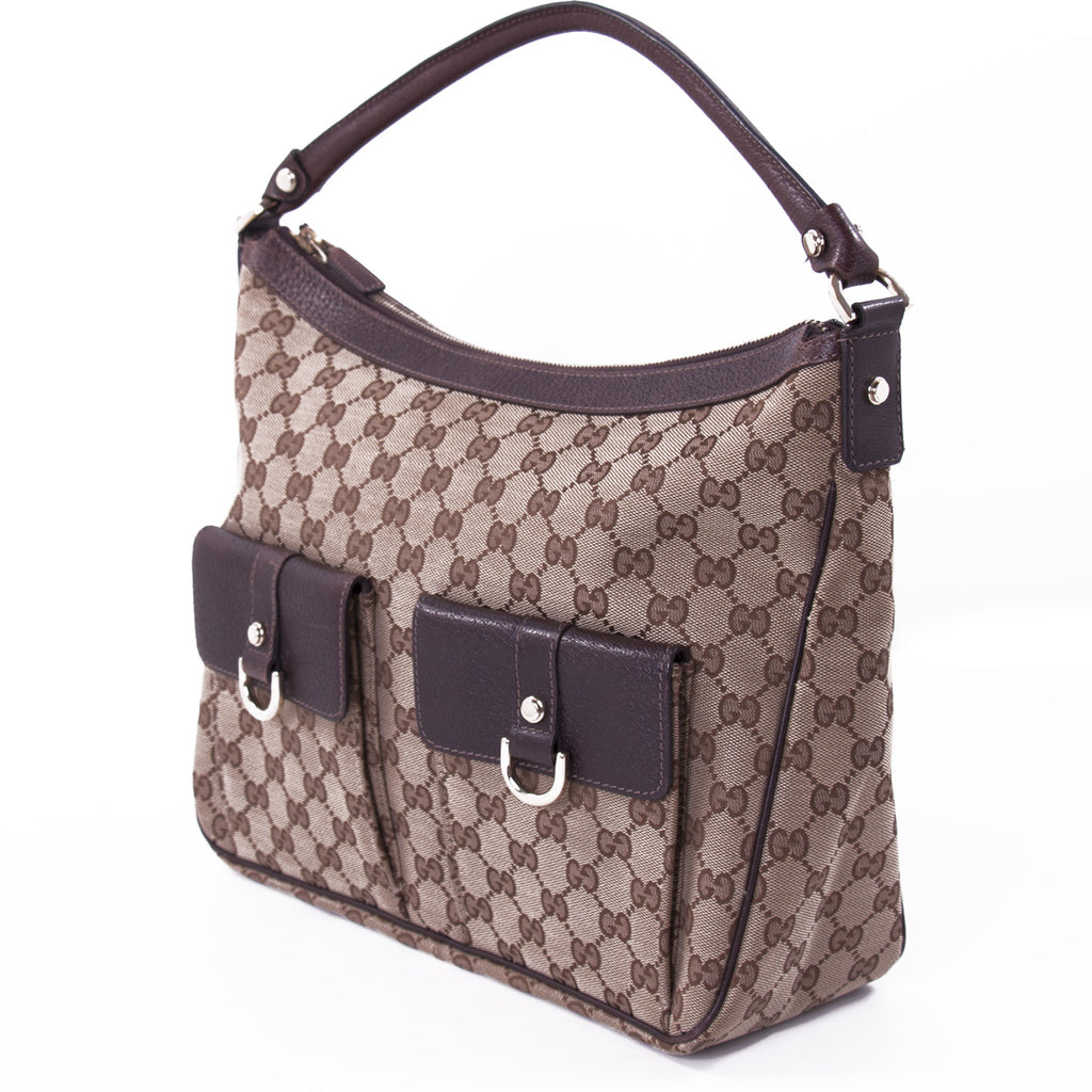 Gucci D-Ring Supreme Hobo Bag Bags Gucci - Shop authentic new pre-owned designer brands online at Re-Vogue