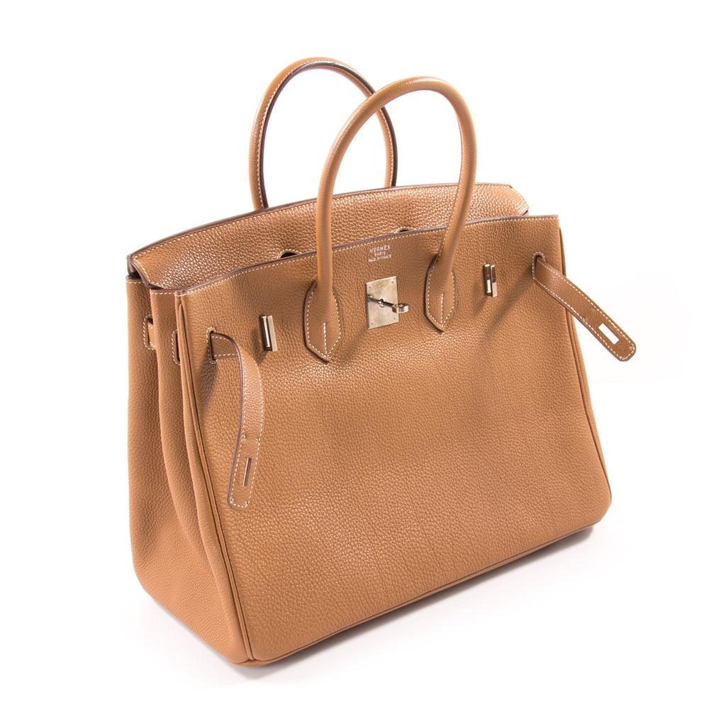 Hermès Birkin 35 Gold Togo Leather Bags Hermès - Shop authentic new pre-owned designer brands online at Re-Vogue