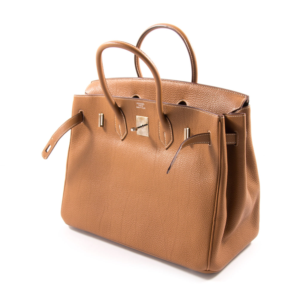 Hermès Birkin 35 Gold Togo Leather Bags Hermès - Shop authentic new pre-owned designer brands online at Re-Vogue