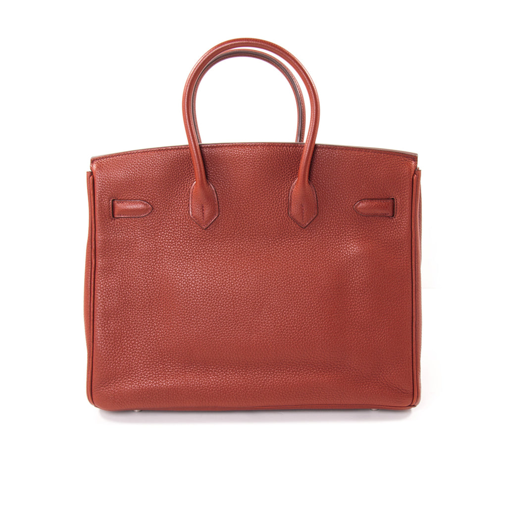 Hermès Birkin 35 Ruby Red Togo Leather Bags Hermès - Shop authentic new pre-owned designer brands online at Re-Vogue