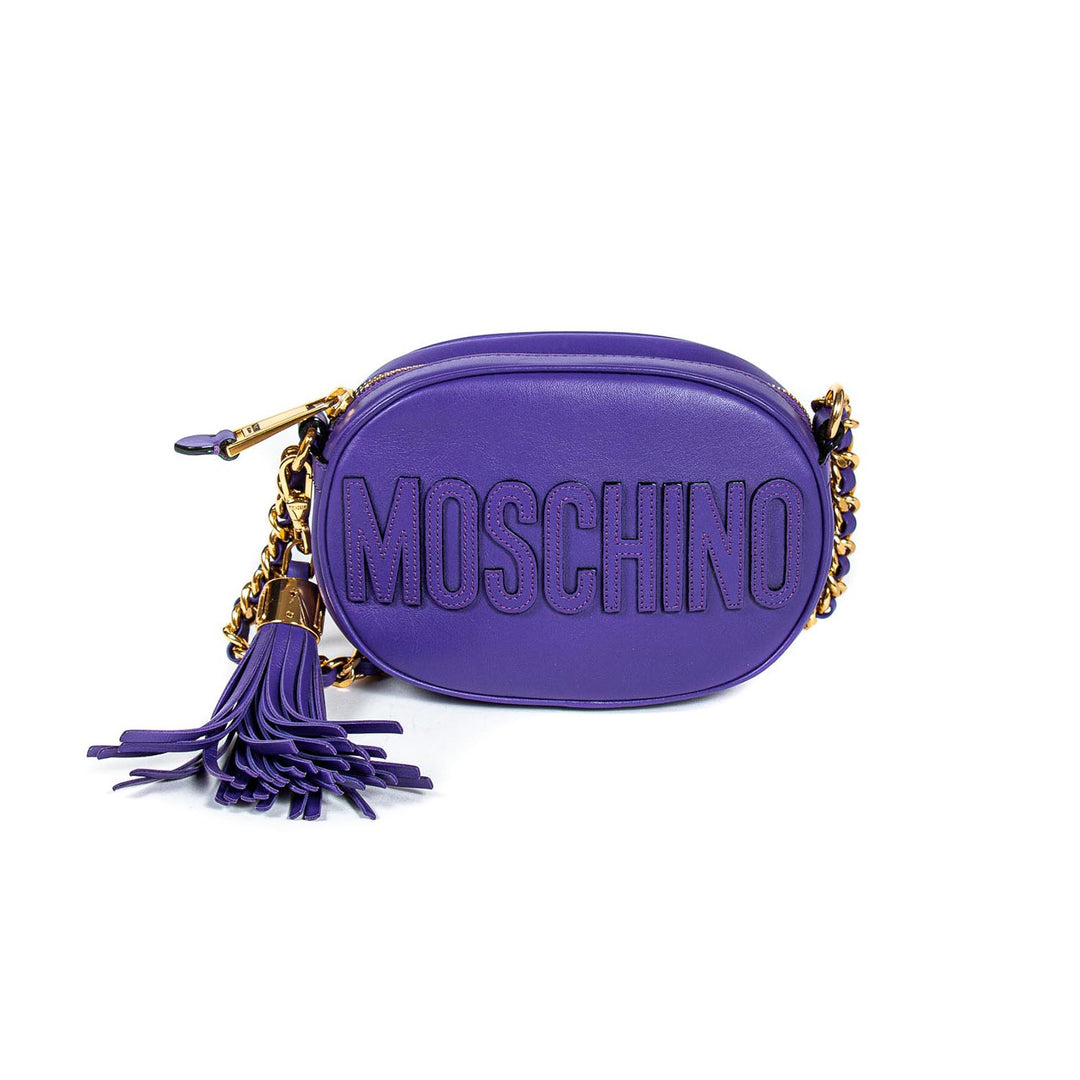 Moschino Tassel Logo Camera Bag - revogue
