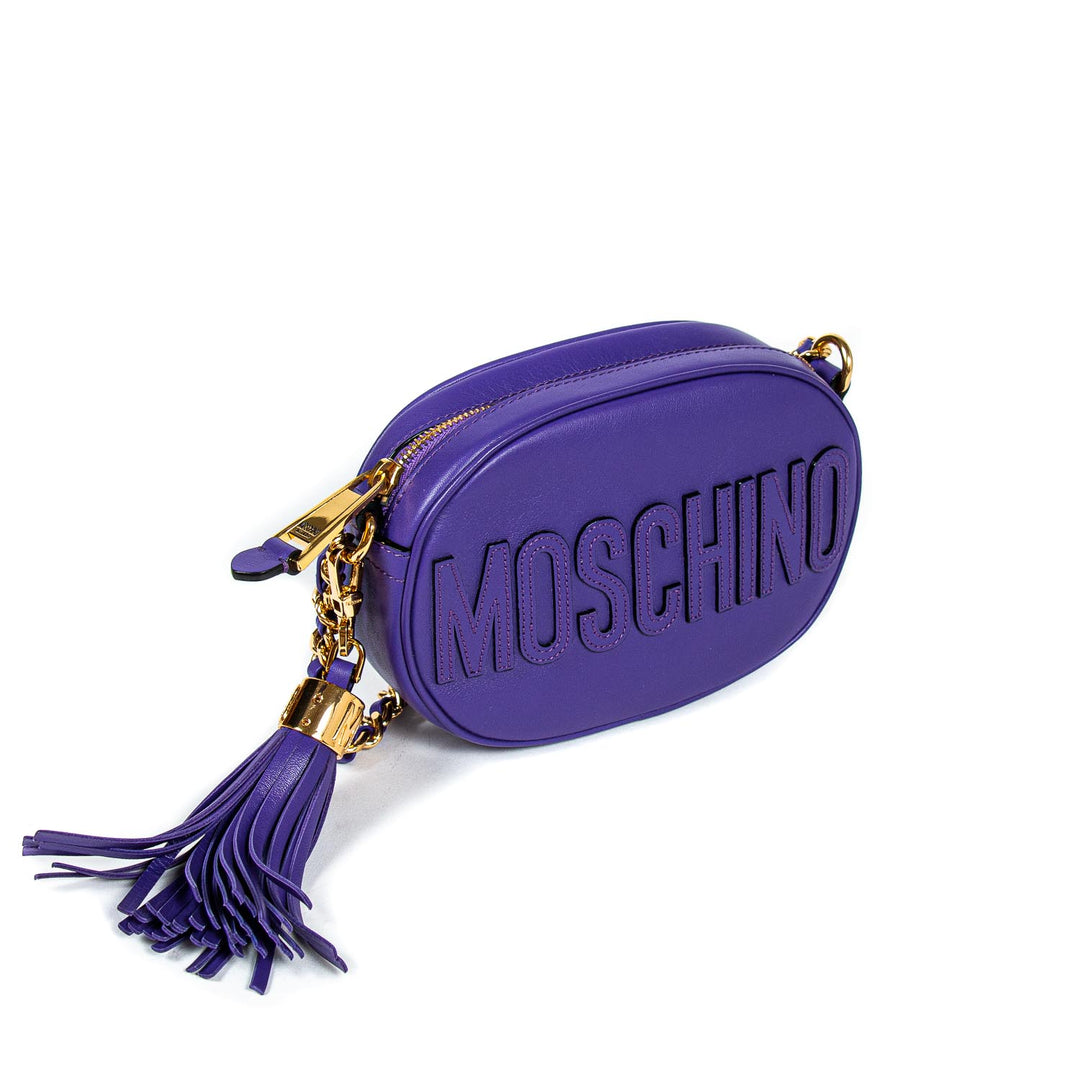 Moschino Tassel Logo Camera Bag - revogue