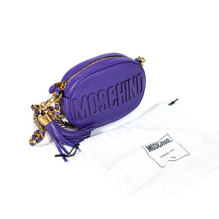 Moschino Tassel Logo Camera Bag - revogue