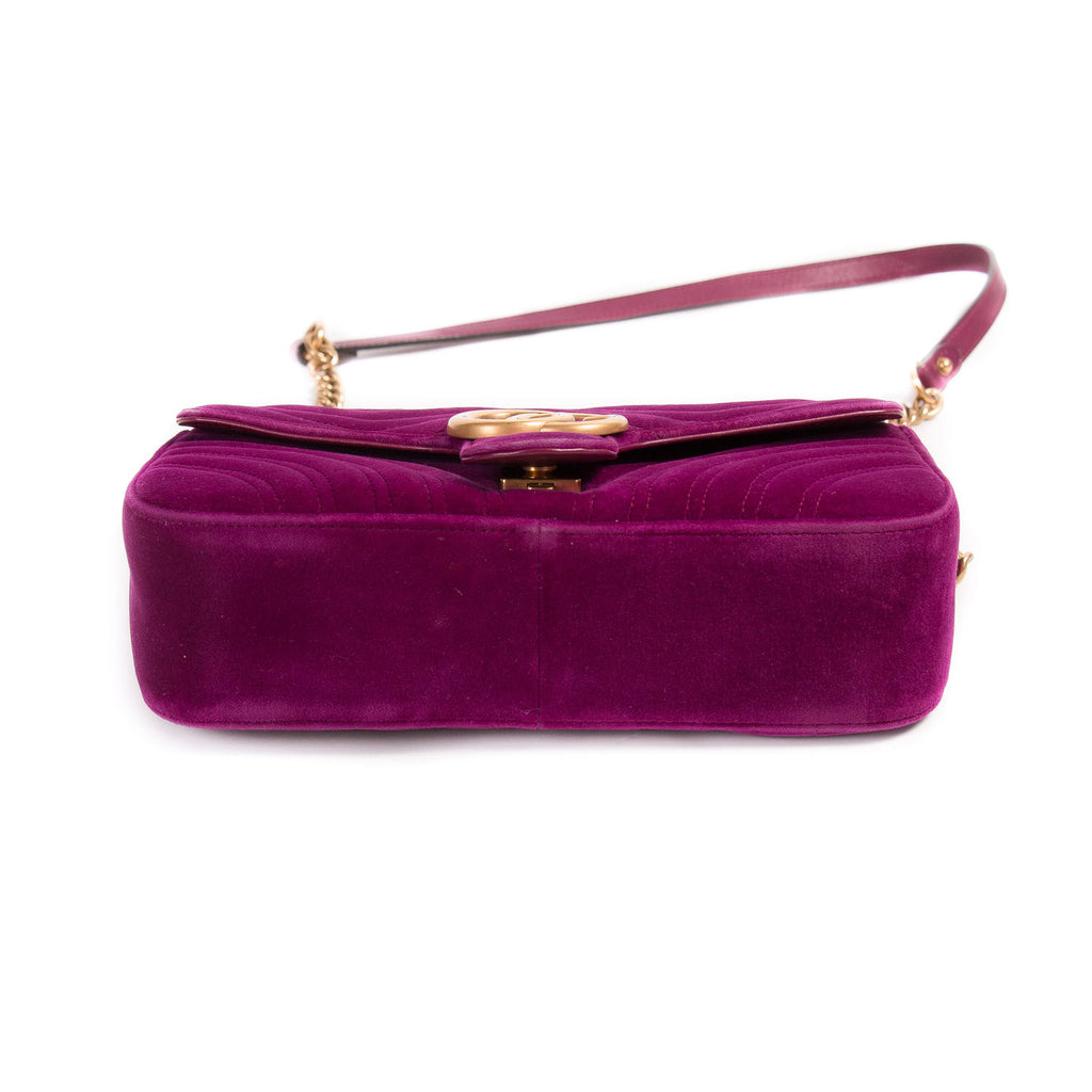 Gucci GG Marmont Small Velvet Metalassé Bag Bags Gucci - Shop authentic new pre-owned designer brands online at Re-Vogue