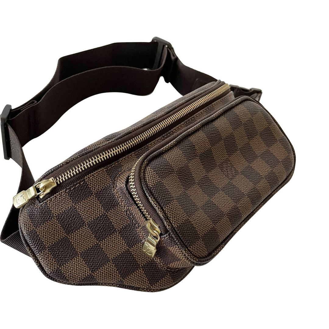 Louis Vuitton Damier Ebene Melville Waist Bag - revogue