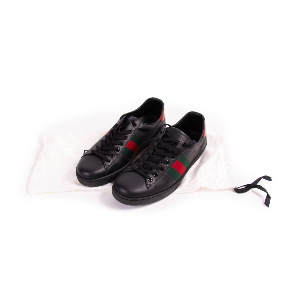 Gucci Ace Leather Sneakers Shoes Gucci - Shop authentic new pre-owned designer brands online at Re-Vogue