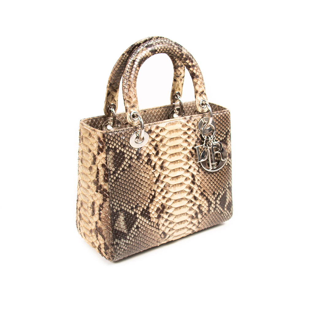 Christian Dior Python Medium Lady Dior Bags Dior - Shop authentic new pre-owned designer brands online at Re-Vogue