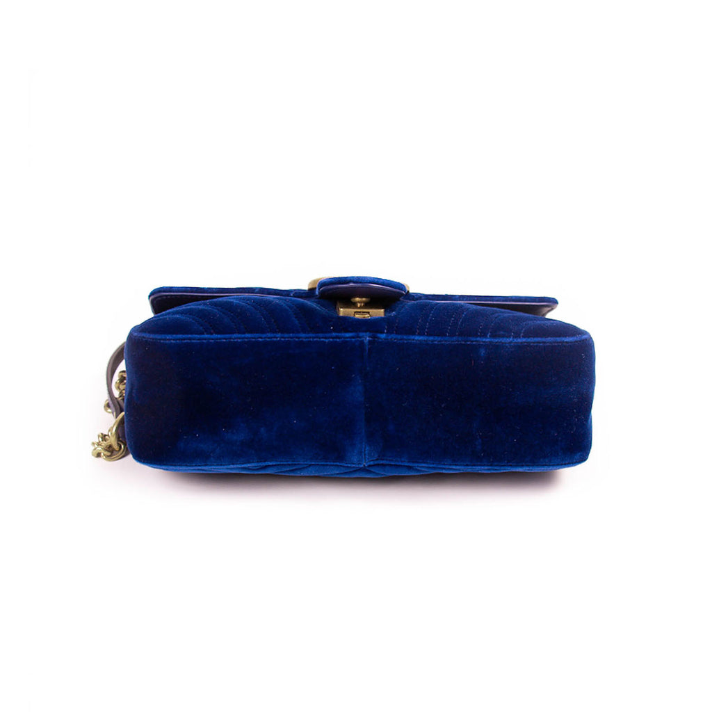 Gucci GG Marmont Small Velvet Metalassé Bag Bags Gucci - Shop authentic new pre-owned designer brands online at Re-Vogue