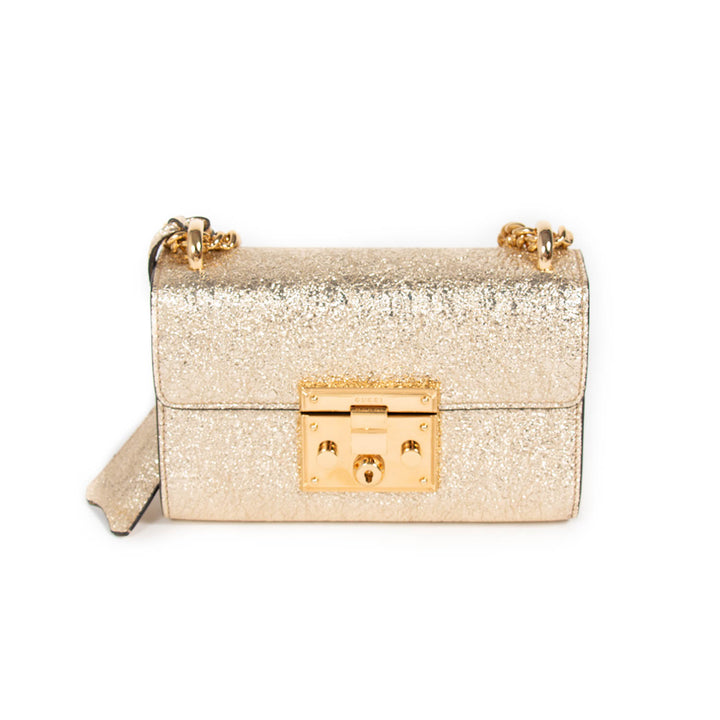 Gucci Metallic Padlock Shoulder Bag Bags Gucci - Shop authentic new pre-owned designer brands online at Re-Vogue