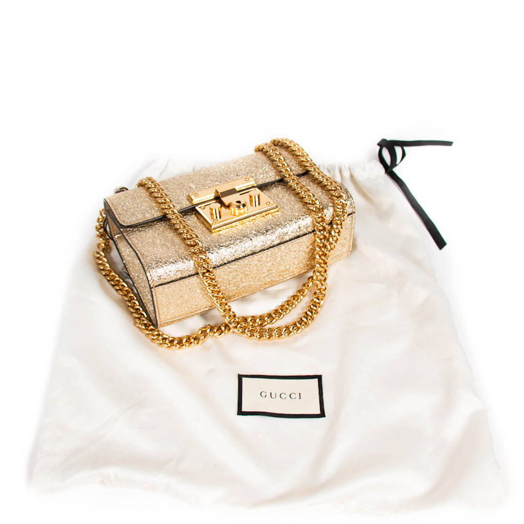 Gucci Metallic Padlock Shoulder Bag Bags Gucci - Shop authentic new pre-owned designer brands online at Re-Vogue