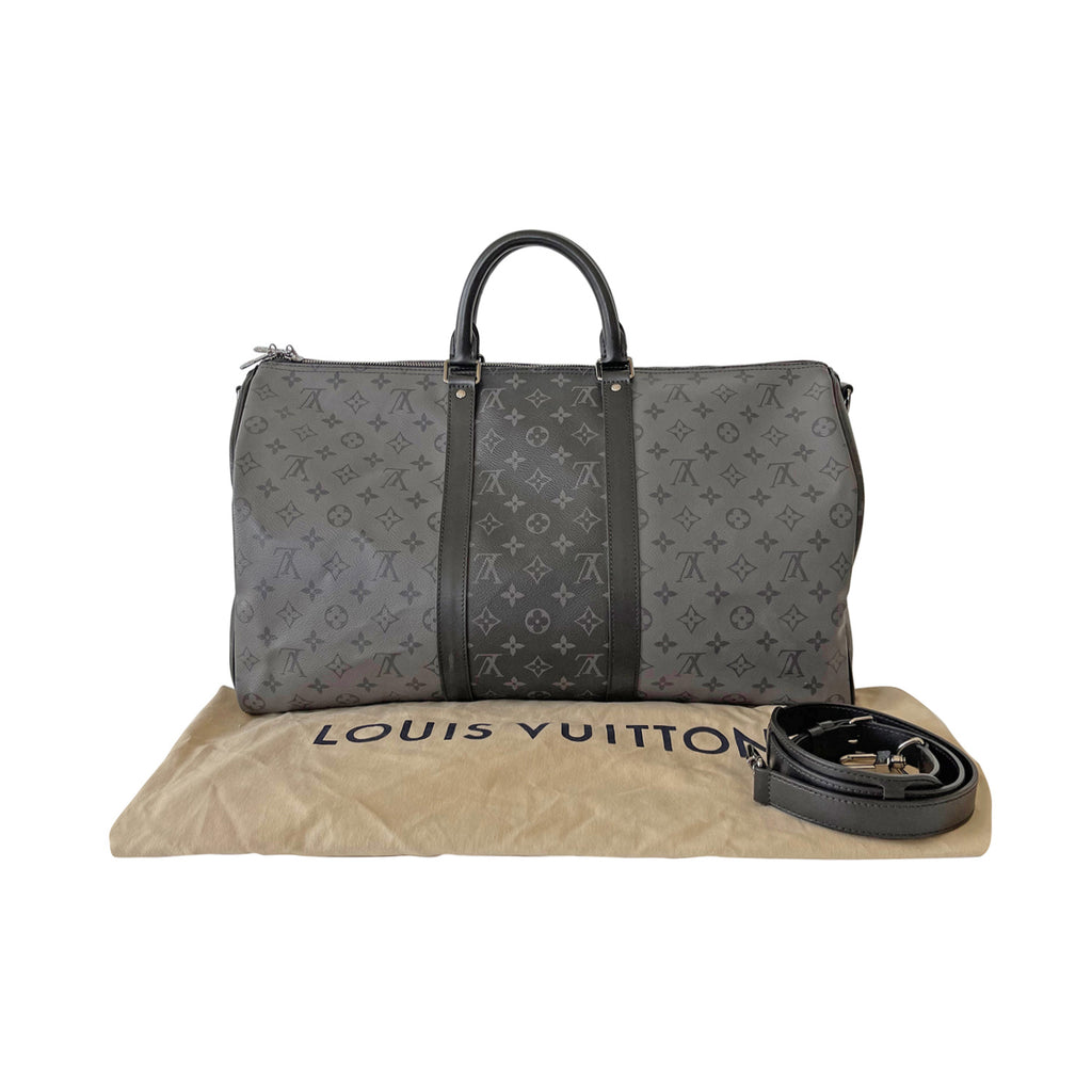 Louis Vuitton Keepall Bandoulière Monogram Eclipse Reverse 50