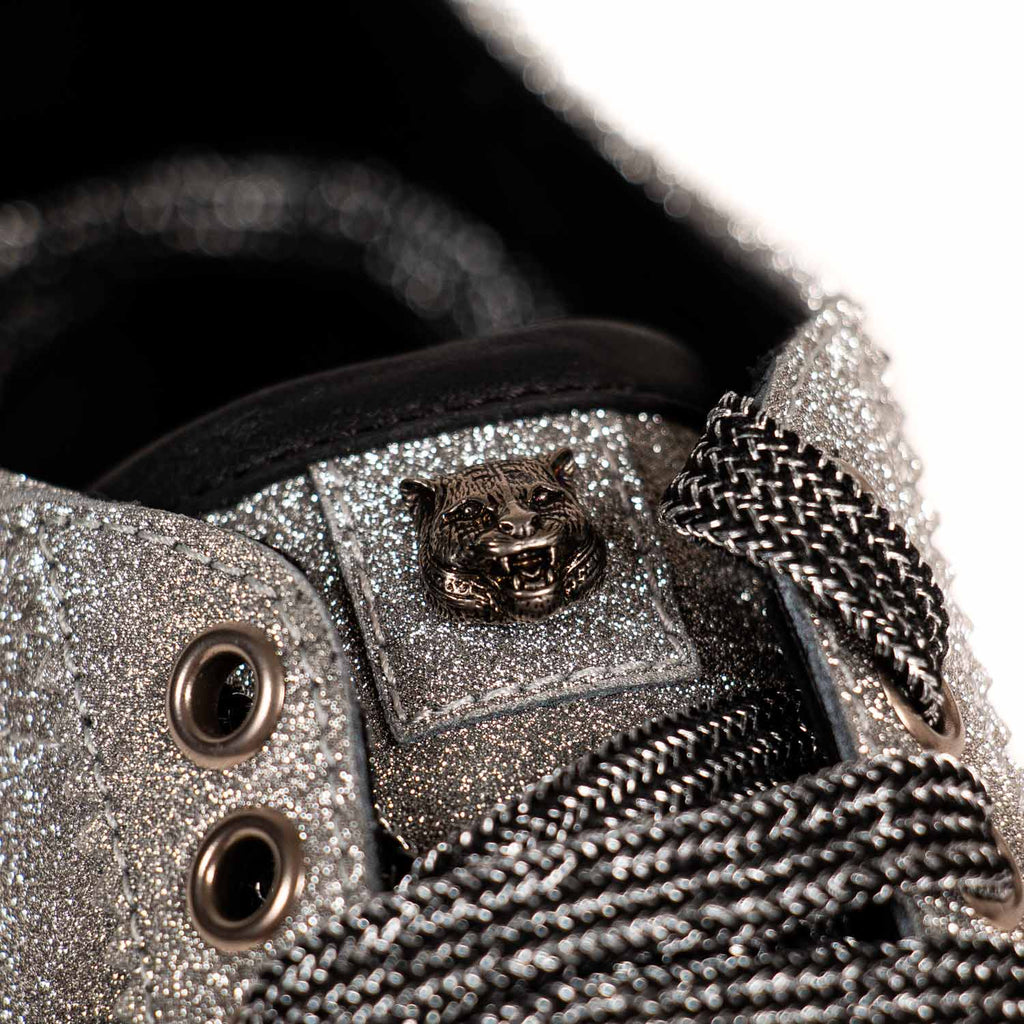 Gucci Glitter Web Sneaker With Studs Shoes Gucci - Shop authentic new pre-owned designer brands online at Re-Vogue