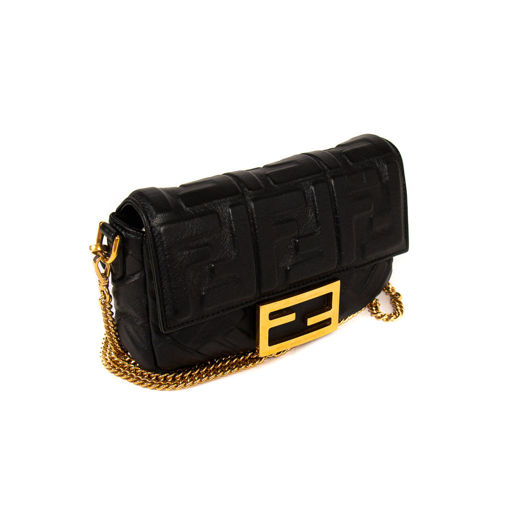 Fendi Leather Mini Baguette Bags Fendi - Shop authentic new pre-owned designer brands online at Re-Vogue