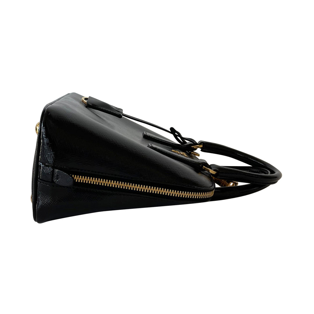 Small Prada Saffiano Vernice Promenade Bag - revogue