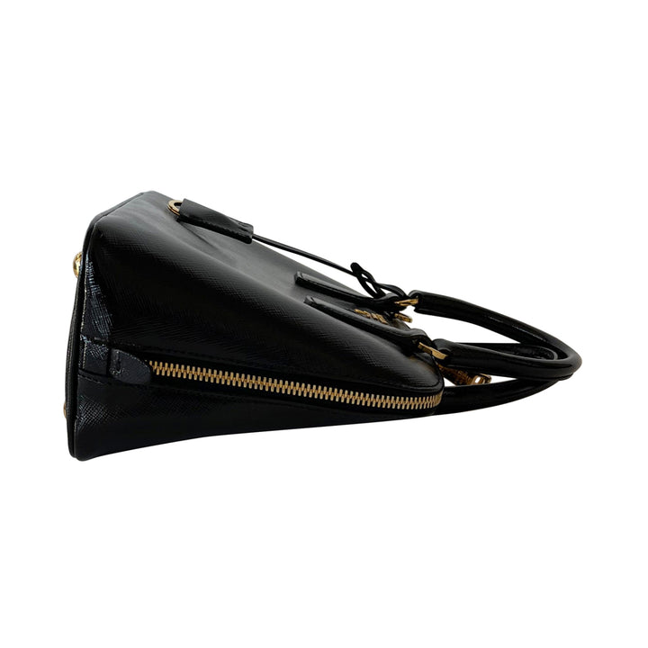 Small Prada Saffiano Vernice Promenade Bag - revogue