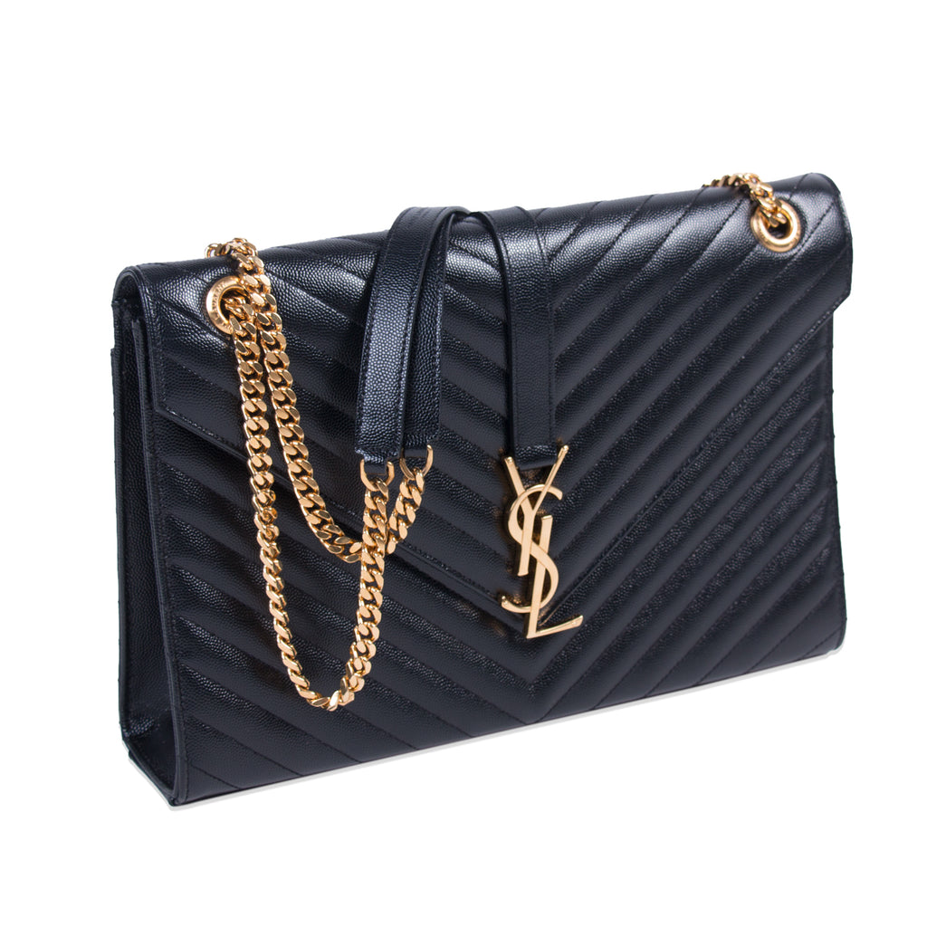 Saint Laurent Monogram Envelope Large Bag Bags Yves Saint Laurent - Shop authentic new pre-owned designer brands online at Re-Vogue