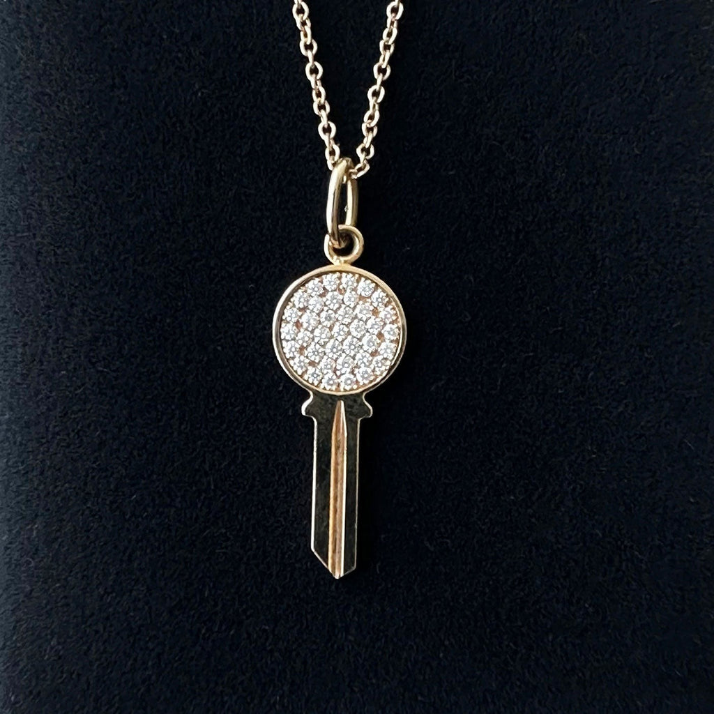 Tiffany & Co. Modern Keys Round Key Pendant Necklace