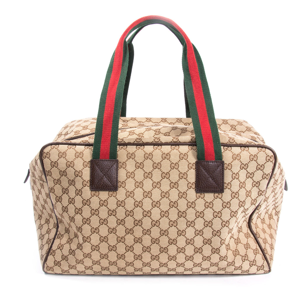 Gucci Web Duffle Bag - revogue