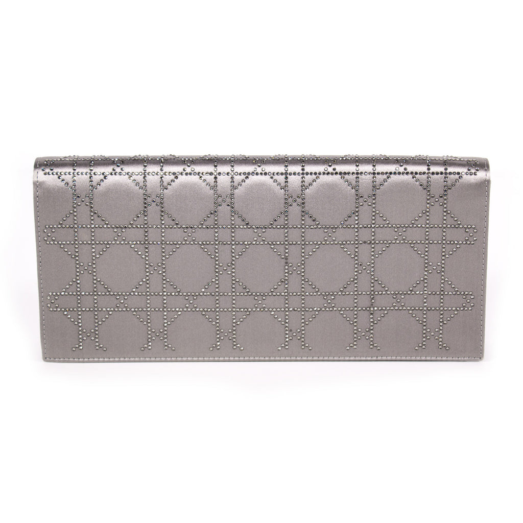 Christian Dior Cannage Satin Clutch Bags Dior - Shop authentic new pre-owned designer brands online at Re-Vogue