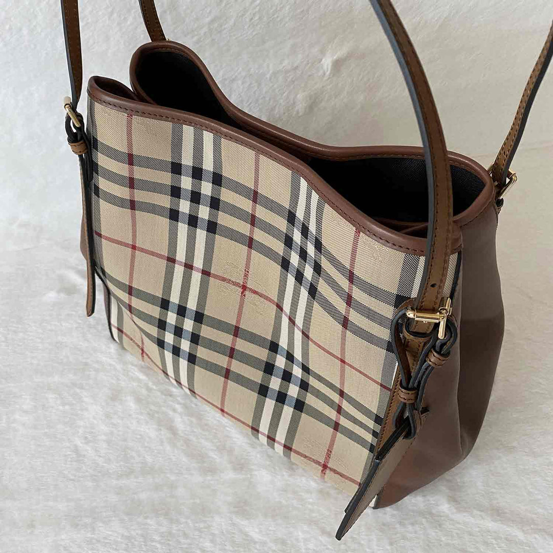 Burberry Haymarket Shopper Tote Bag - revogue