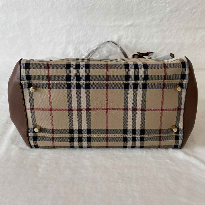 Burberry Haymarket Shopper Tote Bag - revogue