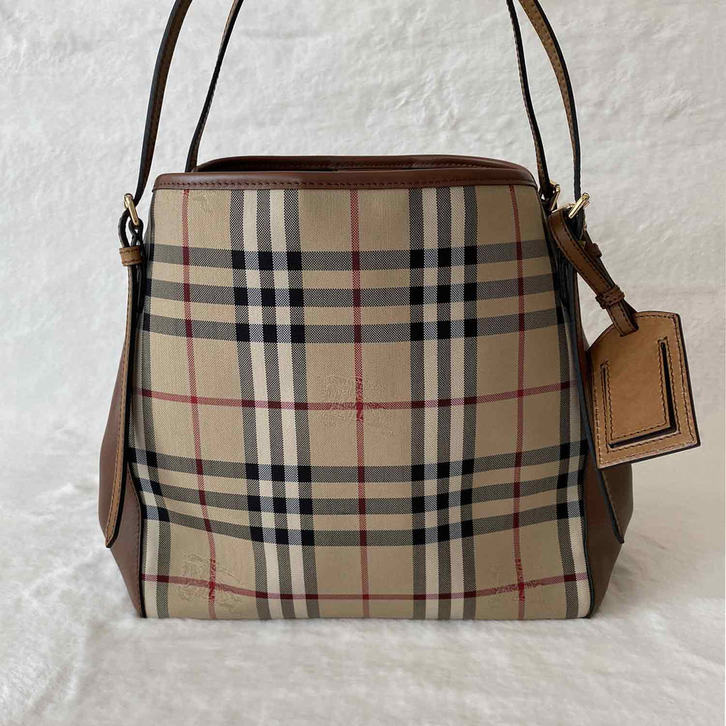 Burberry Haymarket Shopper Tote Bag