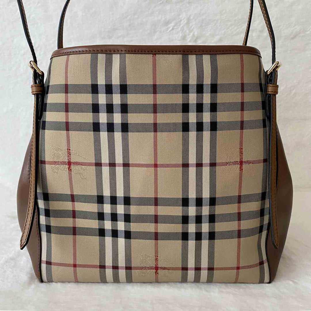 Burberry Haymarket Shopper Tote Bag - revogue