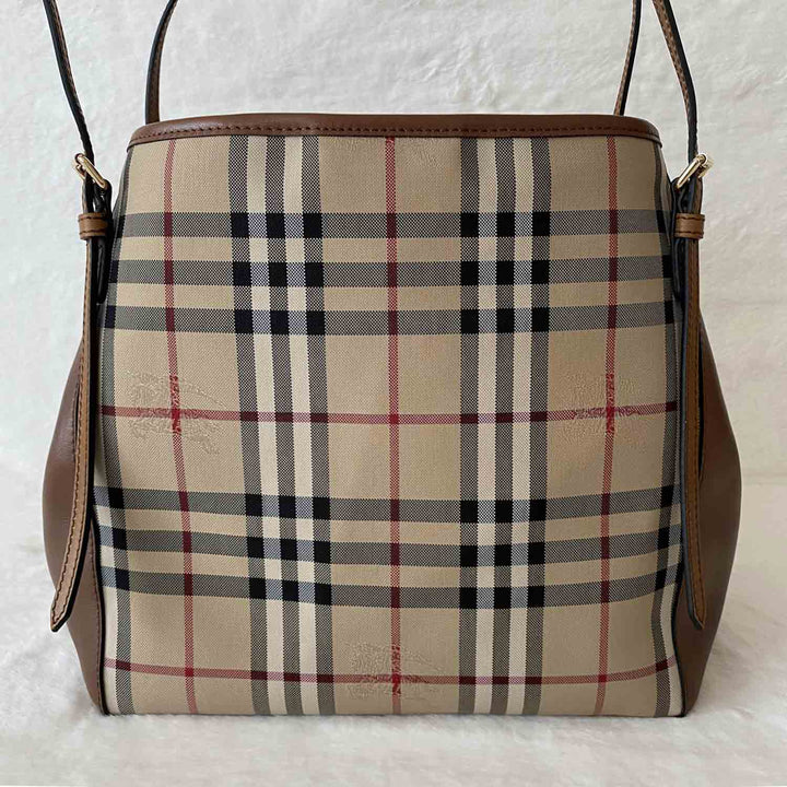 Burberry Haymarket Shopper Tote Bag - revogue