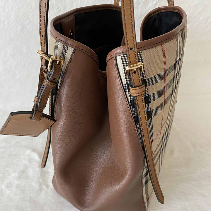 Burberry Haymarket Shopper Tote Bag - revogue