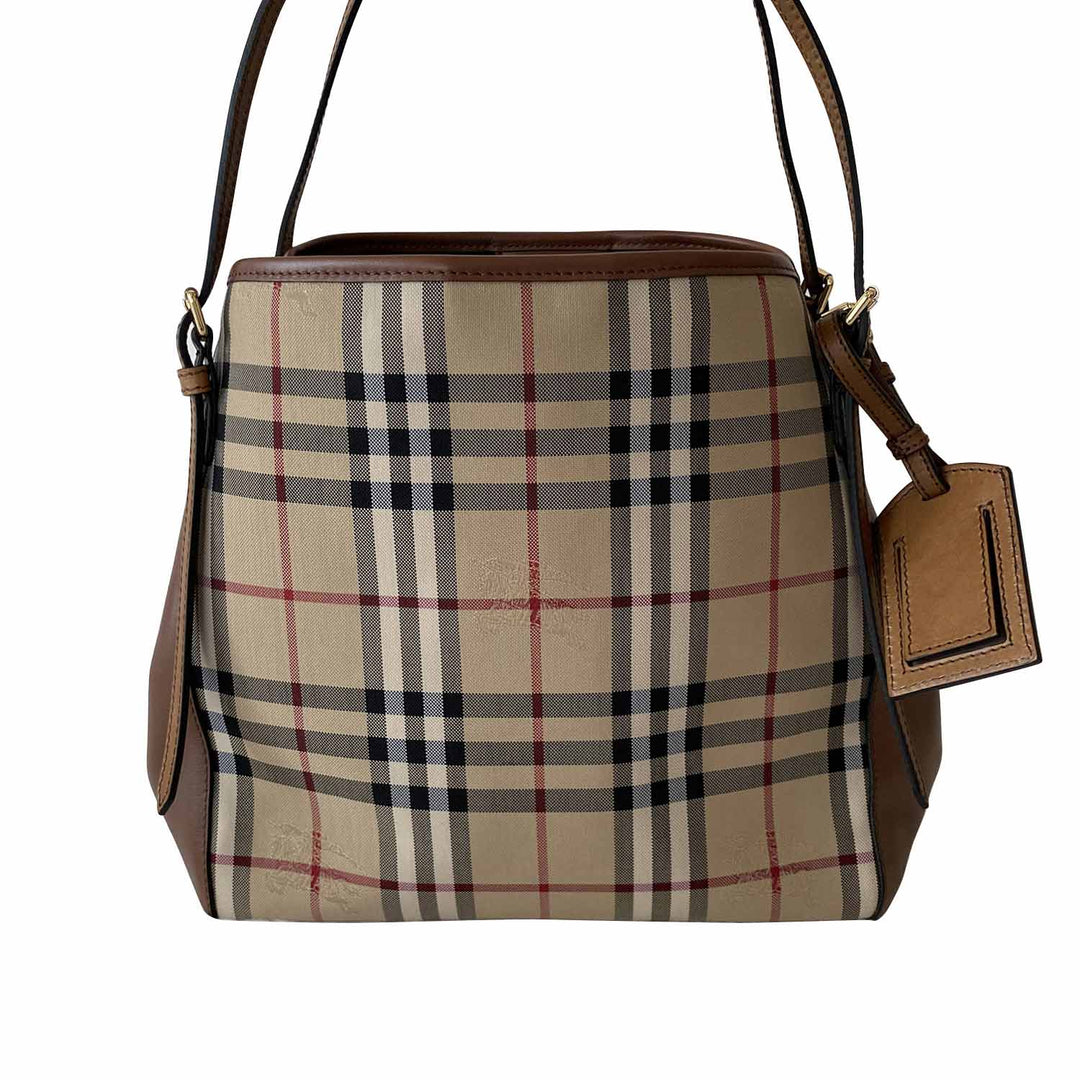 Burberry Haymarket Shopper Tote Bag - revogue