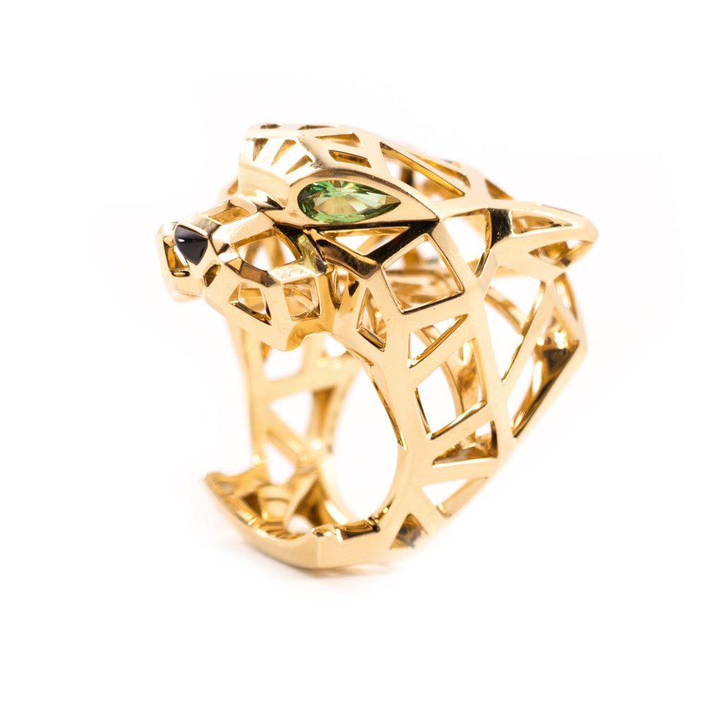 Cartier Panthère de Cartier Onyx 18K Gold Ring Accessories Cartier - Shop authentic new pre-owned designer brands online at Re-Vogue