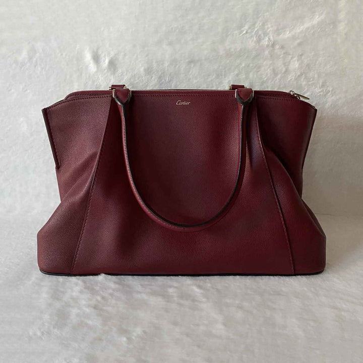 Cartier C de Cartier Leather Handbag