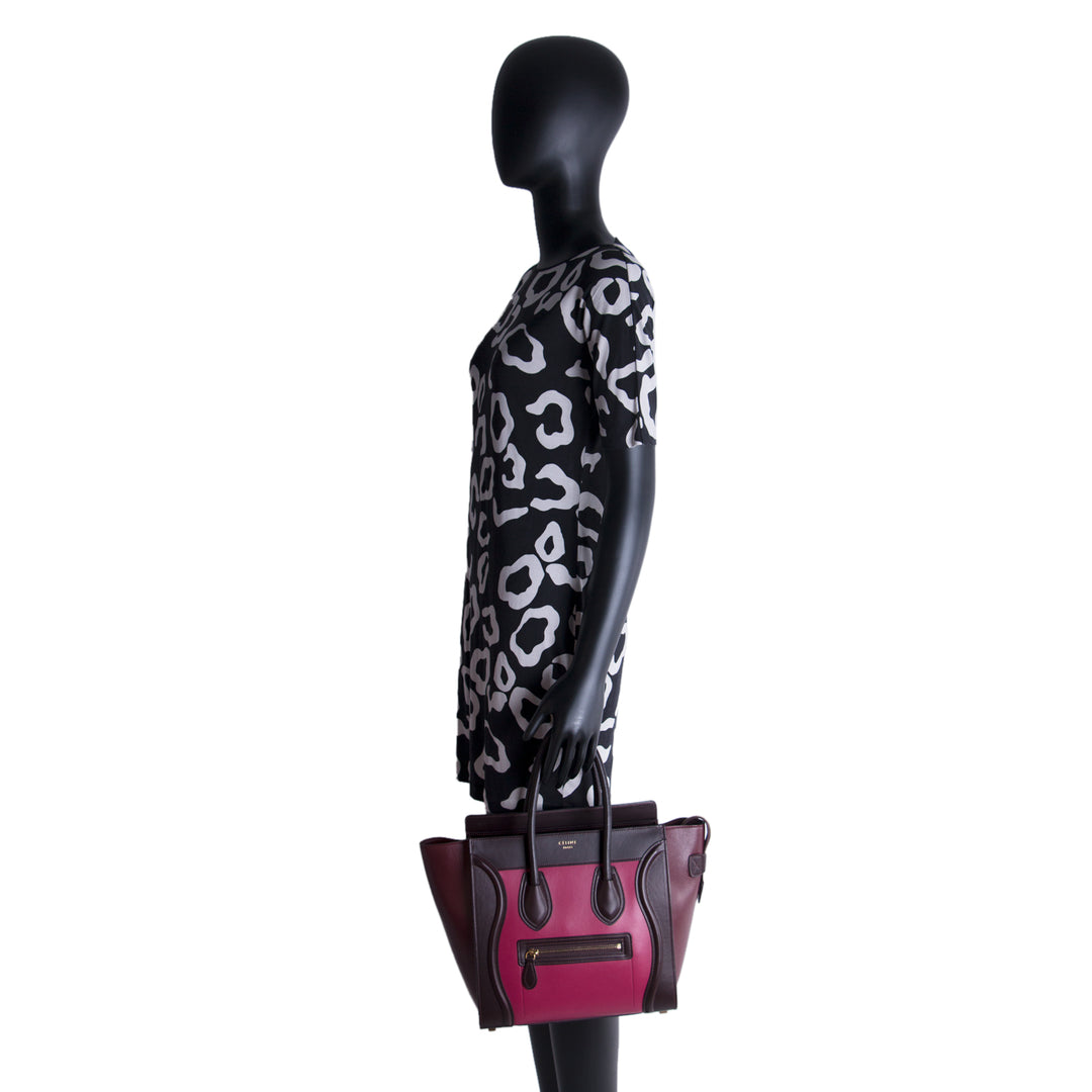 Celine Tricolor Micro Luggage Tote Bag Bags Celine - Shop authentic new pre-owned designer brands online at Re-Vogue